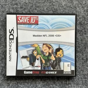 Madden NFL 06 (Nintendo DS, 2005) Case & No Game GAMESTOP Nostalgia Case Art
